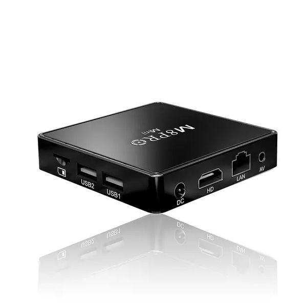 Ігрова андроїд ТВ приставка з Android TV + 2 джойстики M8PRO Mini ретро консоль PS1, Dendy, Sega M8Рro фото