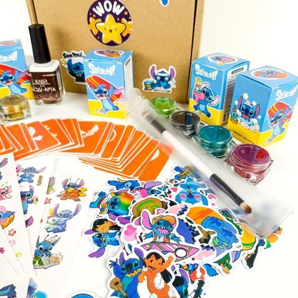 Набір для біо-тату "Wow Box Стіч" wow-box-stich-5 для 5 дітей wow-box-stich-5 фото