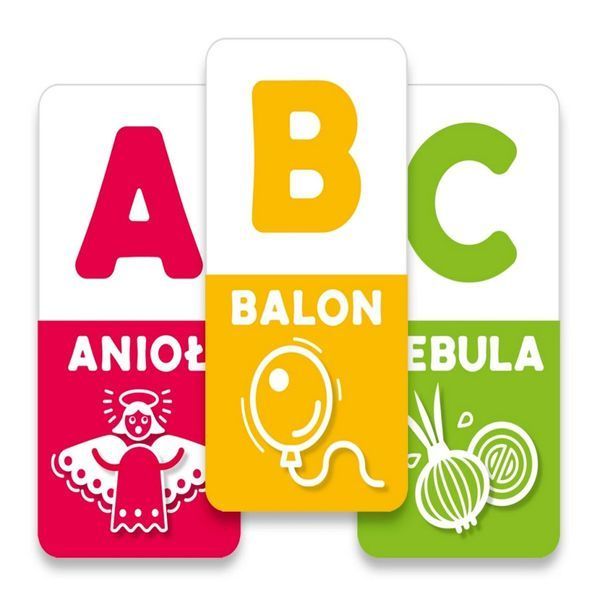Настільна навчальна гра ABC tęcza 360135, 48 карток 360135 фото
