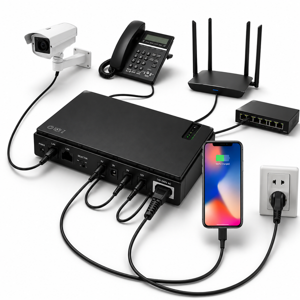 Джерело безперебійного живлення UPS для роутера DC1018P 12000mAh MA440 / Безперебійник ДБЖ для роутера KARMA440 фото