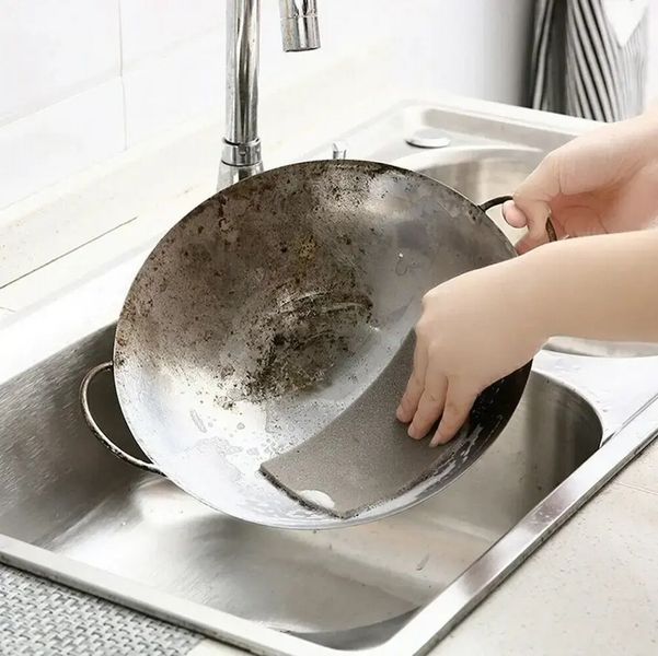 Абразивна губка для чищення посуду sandpaper AND-5599 2054813 фото