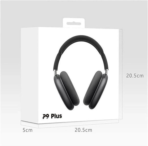 Бездротові навушники з мікрофоном Wireless Stereo Hedset P9  TF Card Чорний NTFP9 фото