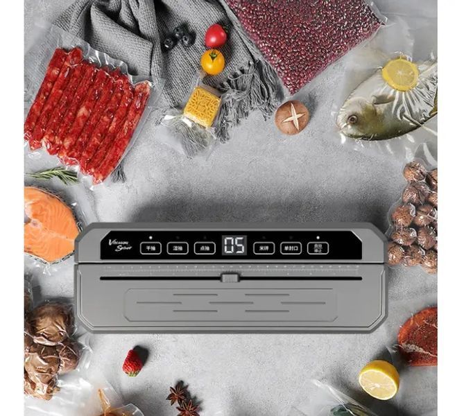 Вакуумний пакувальник універсальний Food Vaccum Sealer 65 kPa 6 режимів 2054177 фото