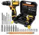 Набір шурупокрут акумуляторний із насадками screw driver sets yellow 12v Повний комплект у валізі! NO12v фото 9