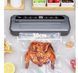 Вакуумний пакувальник універсальний Food Vaccum Sealer 65 kPa 6 режимів 2054177 фото 6