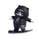 Фігурка-слайдер в автомобілі L'Andre Sliding Cartoon Bear Ведмідь скейтер Cool Black MA-306 фото 1