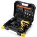 Набір шурупокрут акумуляторний із насадками screw driver sets yellow 12v Повний комплект у валізі! NO12v фото 8
