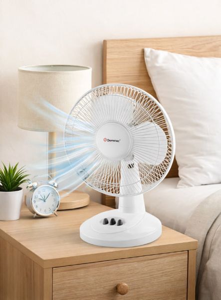 Вентилятор DOMOTEC MS-1624 White / Настольный вентилятор 2 швидкості 23 Вт 2015208 фото