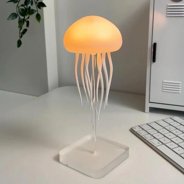 Нічник LED-лампа Медуза з USB NTL-5B з рухами та кольоропередаванням RGB Білий NTL55 фото