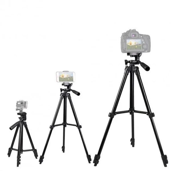 Штатив металевий універсальний для телефону та фотоапарата Tripod 3120 портативний трипод 0,35-1.02м 2054632158 фото