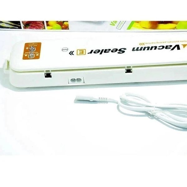 Вакуумний пакувальник продуктів білій Vacuum Sealer кухонний вакууматор для дому SEAL270 фото