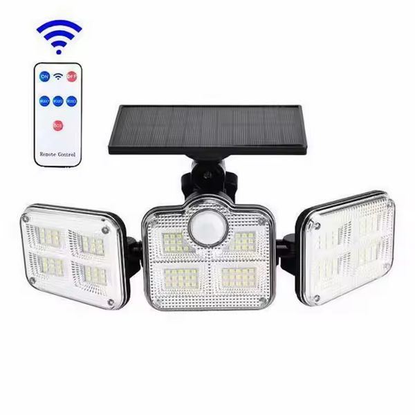 Сонячний вуличний LED-світильник Solar Lights Outdoor 122&ndash;138 LED з датчиком руху та захистом IP65 2757A фото