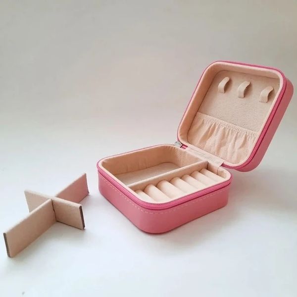 Скринька-органайзер для прикрас, шкіряна PINK Рожевий PIN100 фото