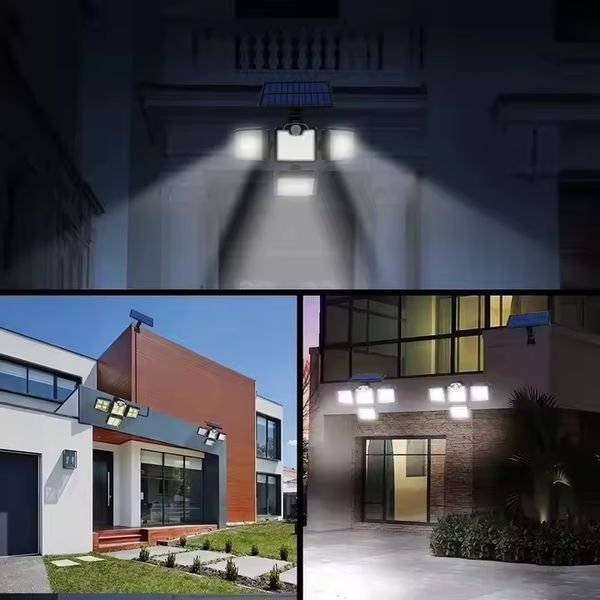 Сонячний вуличний LED-світильник Solar Lights Outdoor 122&ndash;138 LED з датчиком руху та захистом IP65 2757A фото
