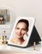 Дзеркало для макіяжу Lighted makeup mirror з LED підсвічуванням, складне, сенсорне керування, Type-C, з регулюванням яскравості G6654 фото 2