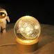 Світлодіодна кришталева куля, декоративна універсальна 3D нічниця, кришталева куля "Супутник" Jam11414/4 фото 1