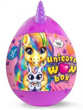 Набір для творчості в яйці "Unicorn WOW Box" UWB-01-01U для дівчаток Фіолетовий UWB-01-01U(V) фото