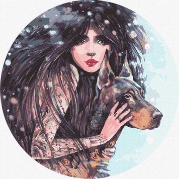 Картина за номерами "Дика воля" &copy;lesya_nedzelska_art Ідейка KHO4937 40х40 см KHO4937 фото