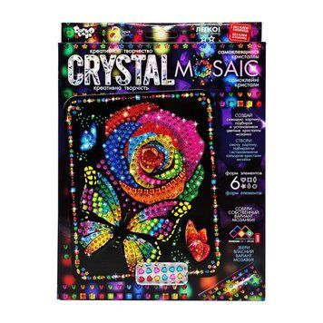Креативна творчість "Crystal mosaic Квітка" CRM-02-07, 6 форм елементів CRM-02-07 фото