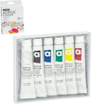 Набір акрилових фарб "Art Ranger Acryliс" PA31.06012A 12 мл 6 кольорів PA31.06012A фото