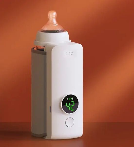Компактний портативний підігрівач для пляшечок Bottle Warmer 6L з контролем температури від USB KAR17 фото