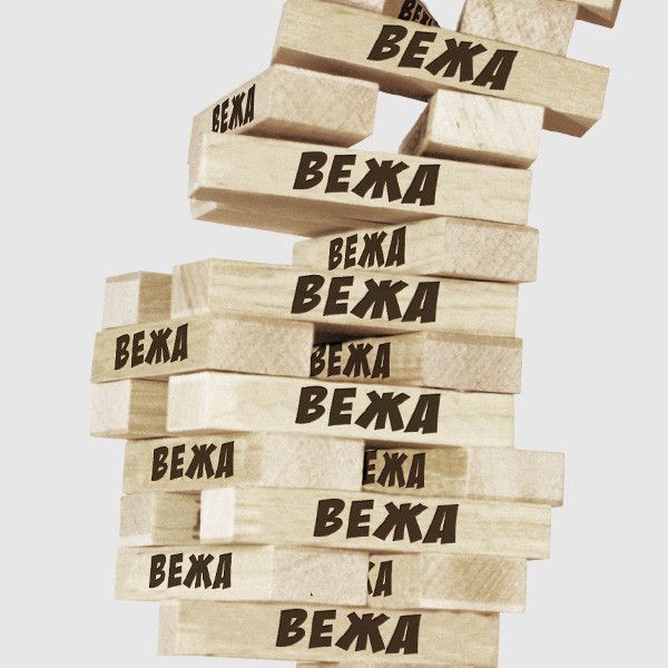 Настільна гра Супер вежа Дженга Arial 910114, 54 блоки 910114 фото