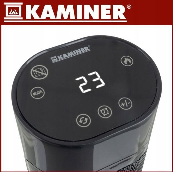 Колонний тепловентилятор Teesa 2000W з імітацією каміна Jam7444 фото