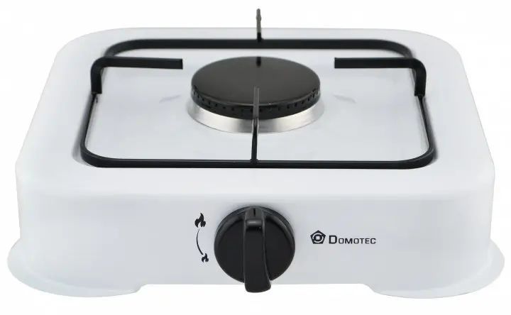 Плита газова настільна газова таганок Domotec MS 6601 біла sp54565 фото