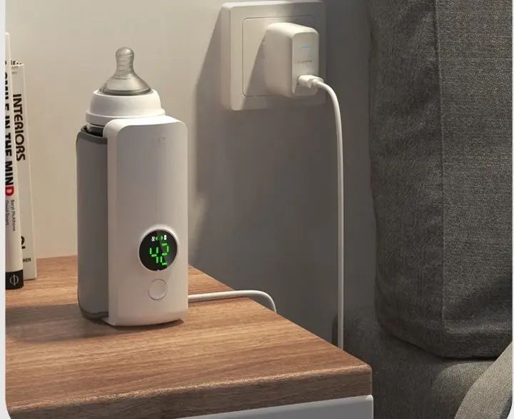 Компактний портативний підігрівач для пляшечок Bottle Warmer 6L з контролем температури від USB KAR17 фото