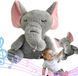 Інтерактивна м'яка іграшка-нічник повітропроникний слоник Elephant Сірий Заспокійлива плюшева іграшка Слоник ELEPH30 фото 2
