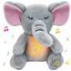 Інтерактивна м'яка іграшка-нічник повітропроникний слоник Elephant Сірий Заспокійлива плюшева іграшка Слоник ELEPH30 фото 1