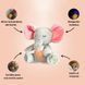 Інтерактивна м'яка іграшка-нічник повітропроникний слоник Elephant Сірий Заспокійлива плюшева іграшка Слоник ELEPH30 фото 3