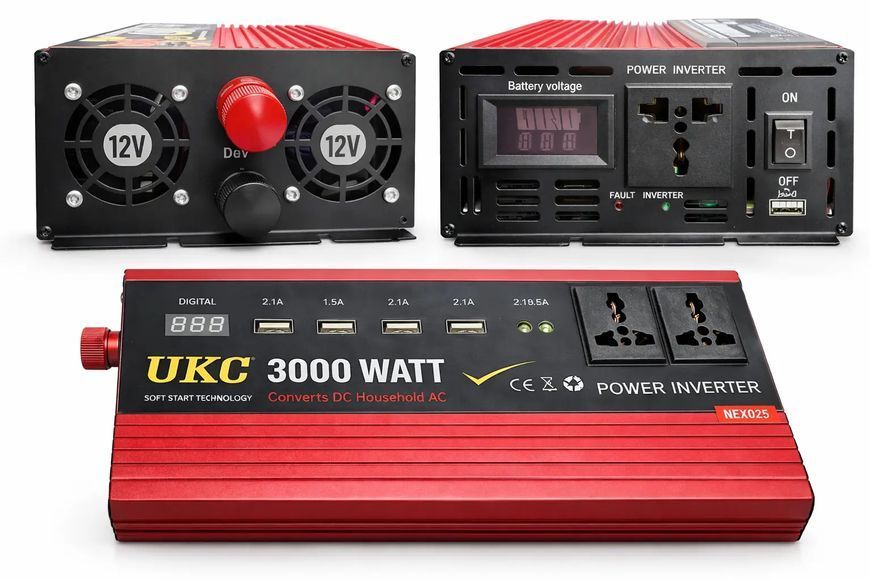 Перетворювач напруги 3000W AR AC/DC 12V AR3000W фото