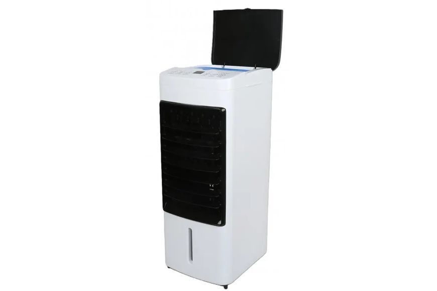 Охолоджувач повітря Germatic DH23-01A, (120W, сенсорні кнопки, пульт, екран, колеса, автообіг, ємність - 5,5л, 2 контейнери для льоду) M14932 фото