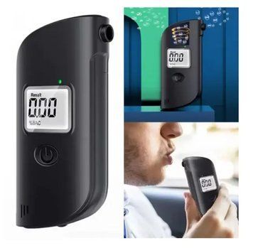 Алкотестер з LCD дисплеєм від батарейок / Тестер на алкоголь / Алкометр / Алкотестер портативний 2053777 фото