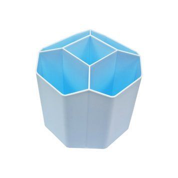 Склянка для ручок на 5 відділень WXS-2 пластик Блакитний WXS-2(Blue) фото