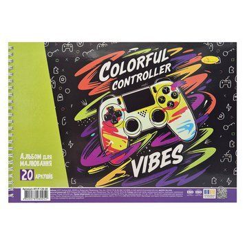 Альбом для малювання Colorfull controller АП-0308-11, 20 аркушів, 100 г/м2 АП-0308-11 фото