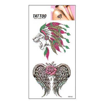 Тимчасове татуювання "Лев - Крила Tattoo" 1020-HM1642 1020-HM1642 фото