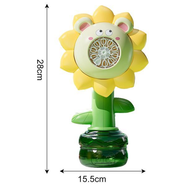 Мильні бульбашки Flower Bubble Machine BJC-5A(Bear-Yellow) зі світлом BJC-5A(Bear-Yellow) фото