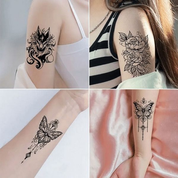 Набір дитячих тимчасових татуювань "Чорні міні №4" black-tattoo-mini-set-4-H black-tattoo-mini-set-4-H фото