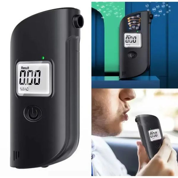 Алкотестер з LCD дисплеєм від батарейок / Тестер на алкоголь / Алкометр / Алкотестер портативний 2053777 фото