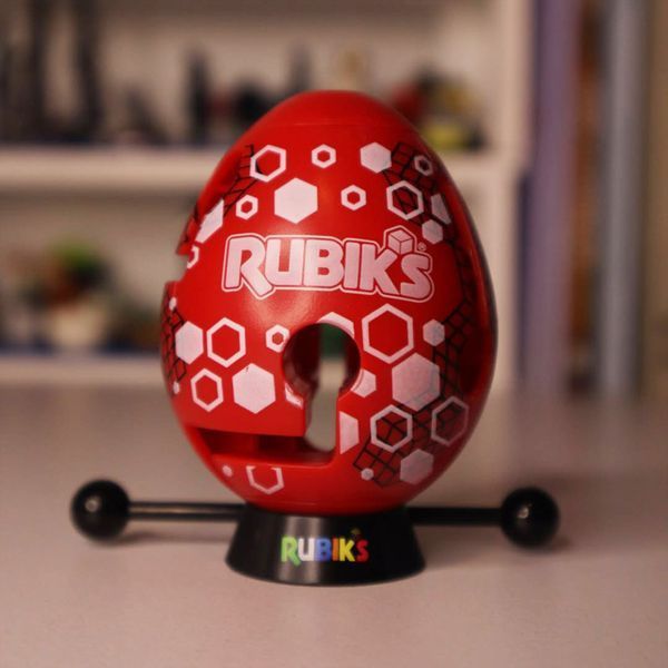 Розвиваюча Головоломка Смарт-яйце Rubik's 6071681(Red) паличка, підставка 6071681(Red) фото