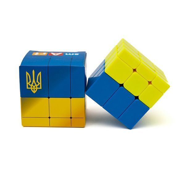 Головоломка Розумний кубик SCU333 "Прапор України" (Bicolor Bump Smart Cube "Ukraine") SCU333 фото