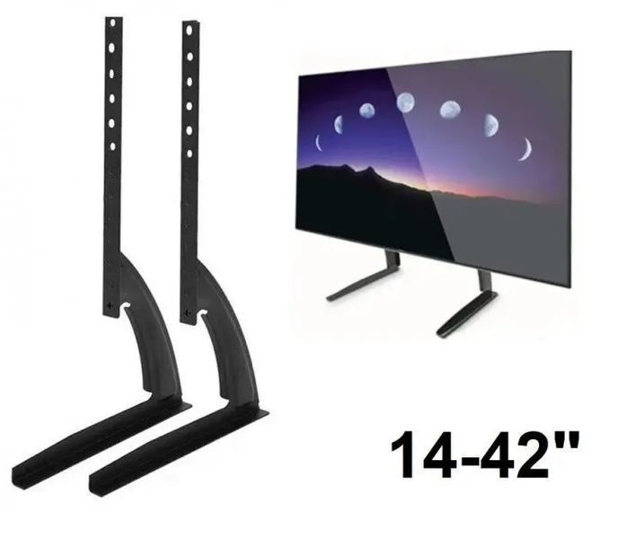 Кронштейн для телевізора на стіл V-Star D701 TV01 14"-42" підставка для телевізора (1008927-Black) SP8542 фото