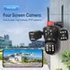 Відеокамера 4G IP66 4G 12mp (JE-190-2) 4 екранні 360-градусні камери IP-камера чотири об'єктиви Біла Jam8377 фото 3