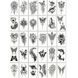 Набір дитячих тимчасових татуювань "Чорні міні №4" black-tattoo-mini-set-4-H black-tattoo-mini-set-4-H фото 1