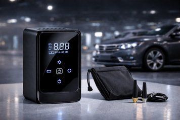 Автомобільний компрессор Car Air Pump + павер банк + ліхтар Model:901А Jam9687 фото