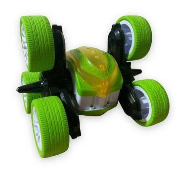 Машинка-перевертень на радіокеруванні Stunt car exciter Зелена С1 фото