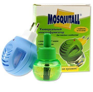Комплект від комарів, прилад + рідина 45 ночей Mosquitall універсальний захист nav201033 фото