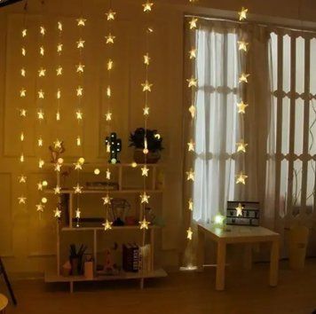 Гірлянда штора зорепад Curtain Lights Shooting Star 60 LED 3х3м White 2053584 фото